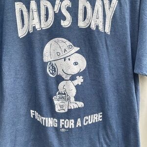 2-2026A—Blue Snoopy Dad's Day T-Shirt 2XL